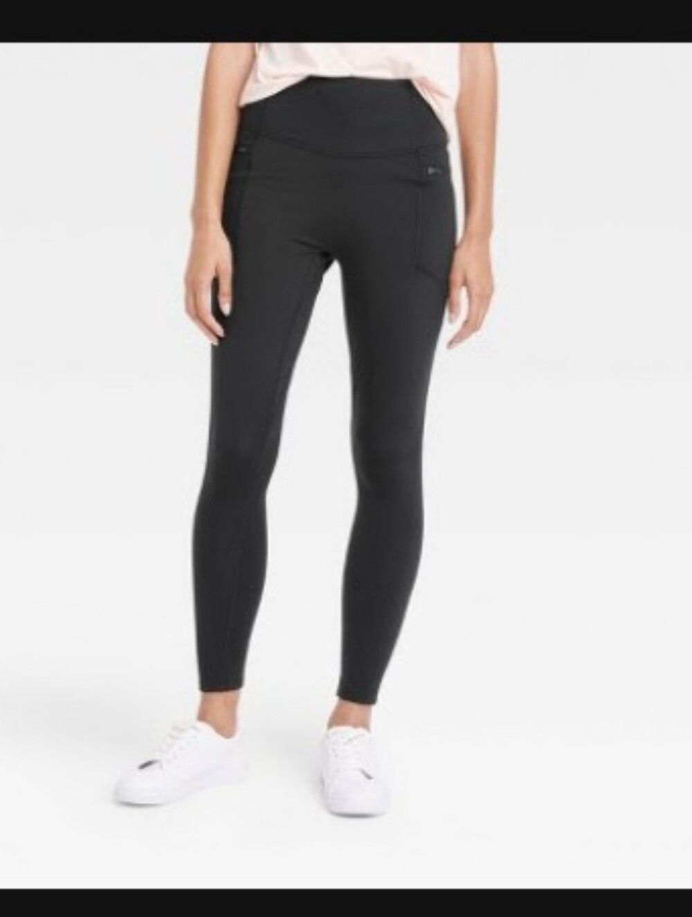 Women's Ultra High-Rise Warm Sculpt Leggings All in Motion™ Black - Sz L - EUC